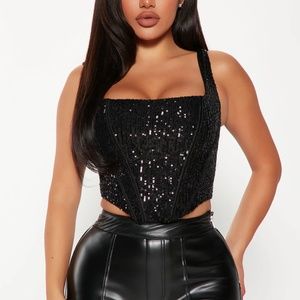 Fashion Nova Sequin Corset